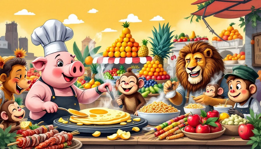 Marketingstrategien f&uuml;r einen Imbiss, einschlie&szlig;lich Social Media.